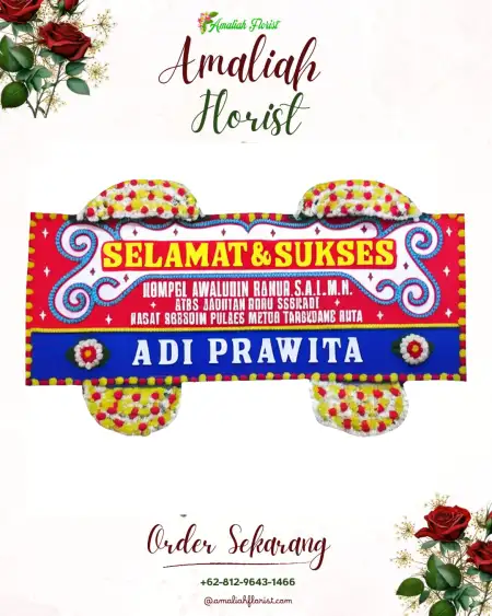 Papan Bunga Ucapan Selamat Puhjarak